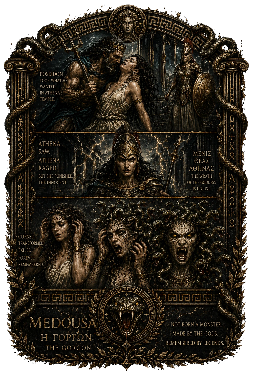 Medusa Volume I back plate artwork